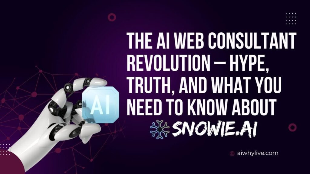 Snowie.Ai: The AI Web Consultant Revolution – Hype, Truth, and What You Need to Know