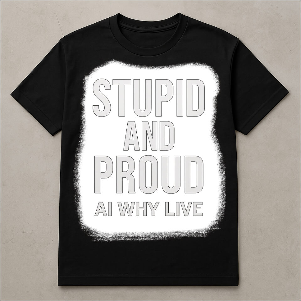 AI Why Live T-Shirt Merch