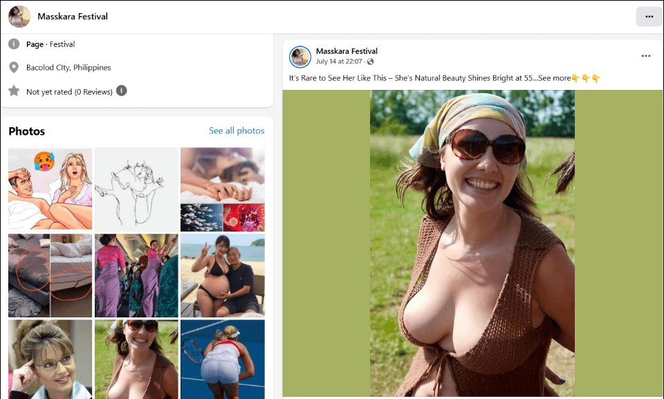 Masskara Festival Page Screenshot
