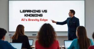 Learning vs Knowing: Brevity Beats Verbose in the Age of AI