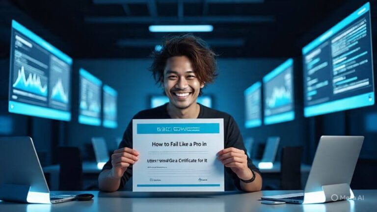 🎓 How to Fail Like a Pro in the Age of AI (And Get a Certificate for It)