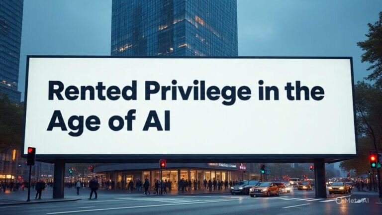 🏚️Rented Privilege in the Age of AI: Why “Free” Social Media Was Never Yours