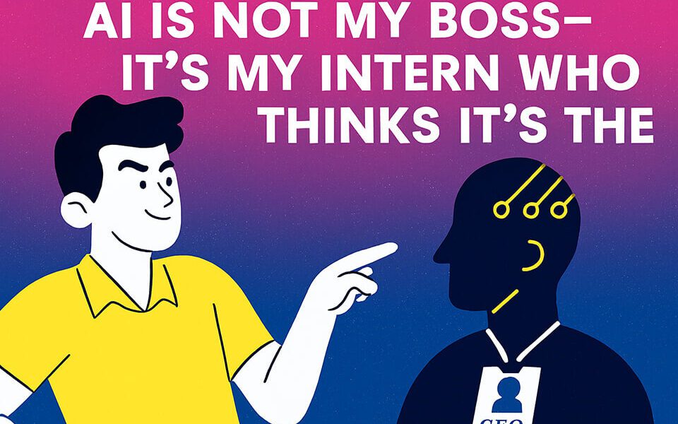 đ€ AI Is Not My BossâItâs My Intern Who Thinks Itâs the CEO