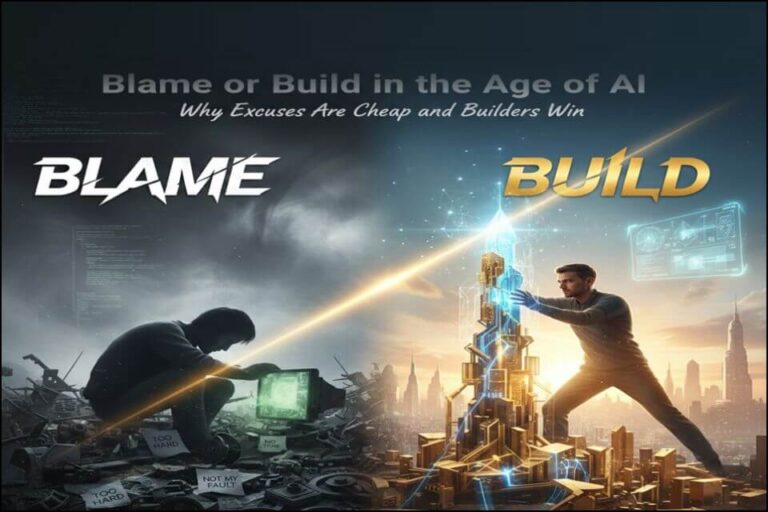Blame or Build in the Age of AI: Why Excuses Are Cheap and Builders Win