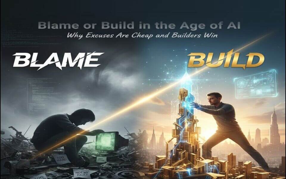 Blame or Build in the Age of AI: Why Excuses Are Cheap and Builders Win
