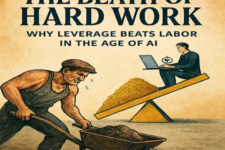 🔥 The Death of “Hard Work”: Why Leverage Beats Labor in the Age of AI