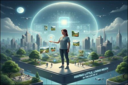 🌑 Having Little, Living Much in the Age of AI