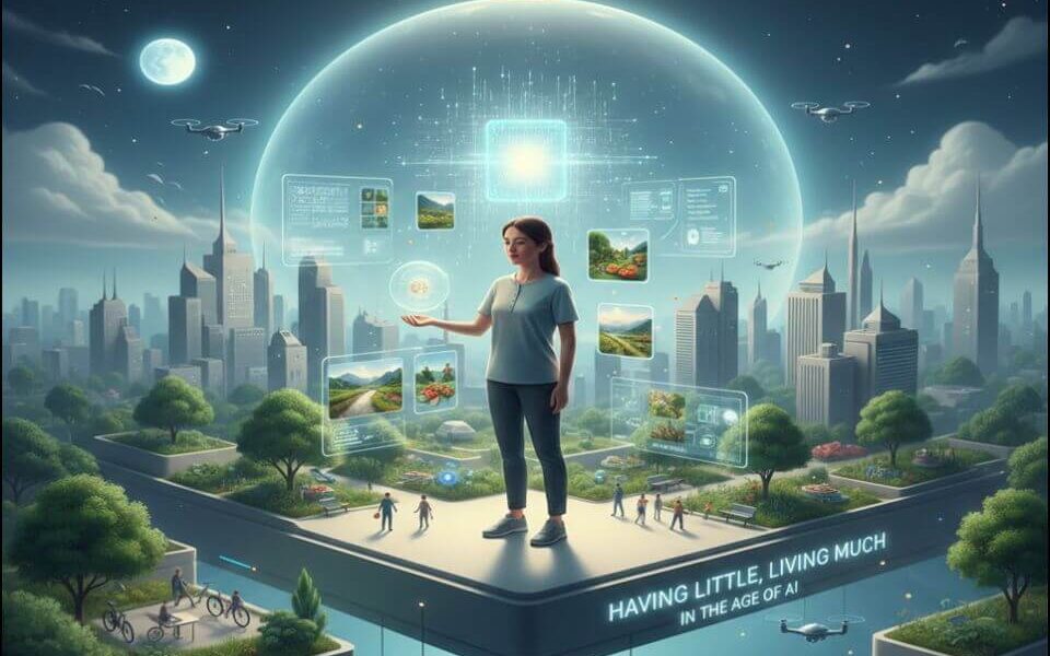 🌑 Having Little, Living Much in the Age of AI