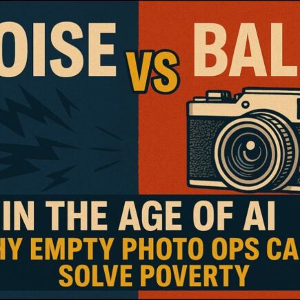 📢 NOISE VS. BALLS: Why Empty Photo-Ops Can’t Solve Poverty in the Age of AI