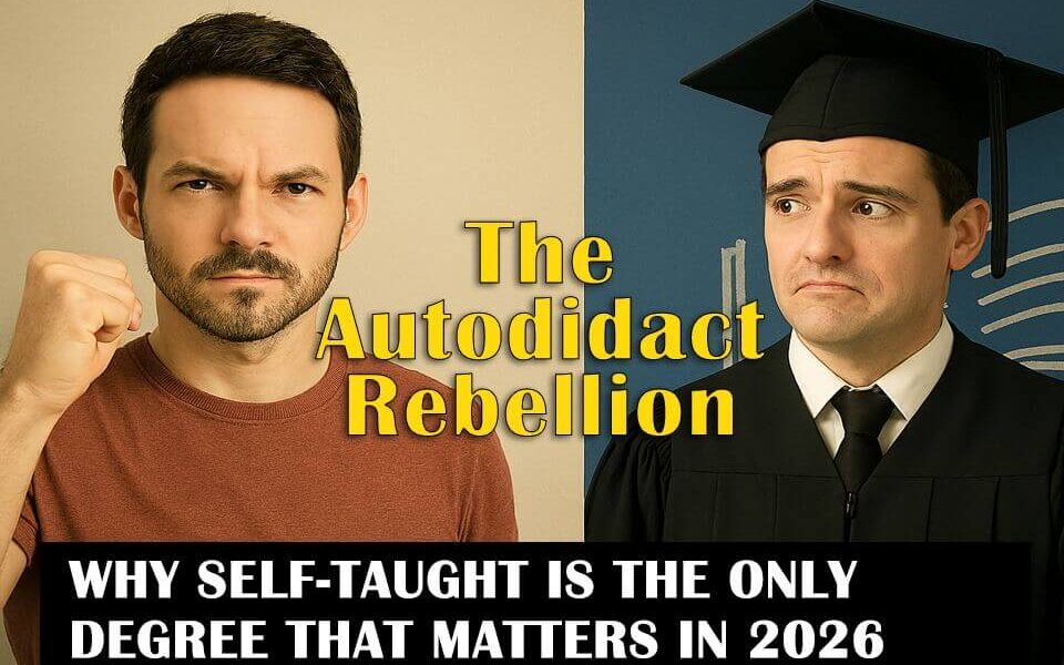 🧠 The Autodidact Rebellion: Why Being Self-Taught is the Only Degree that Matters in 2026