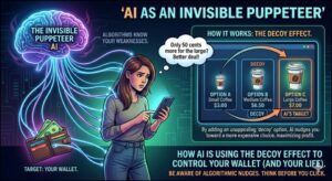 🧠 THE INVISIBLE PUPPETEER: How AI is Using the "Decoy Effect" to Control Your Wallet (and Your Life)