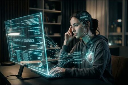 🌑 The Grammar of Obedience: How AI Quietly Rewrites Your Soul