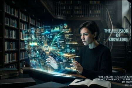 The Illusion of Knowledge in the Age of AI: Why Doubt Protects Wisdom