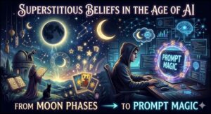 🌑 Superstitious Beliefs in the Age of AI: From Moon Phases to Prompt Magic