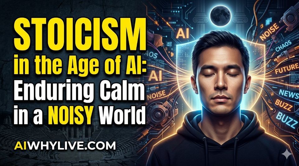 🌑 The Silent Stoicism in the Age of AI: Enduring Calm in a Noisy World