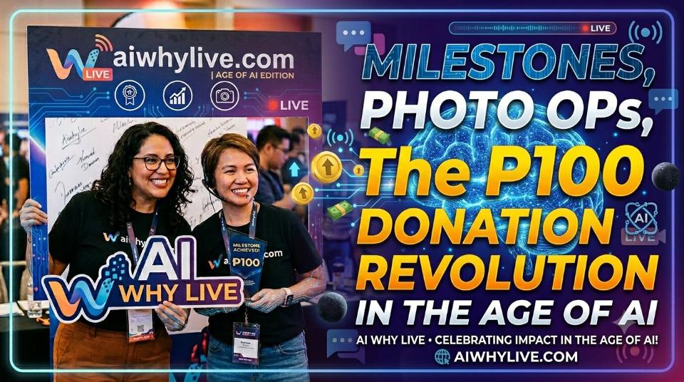 🌑 Milestones, Photo Ops, and the P100 Donation Revolution in the Age of AI
