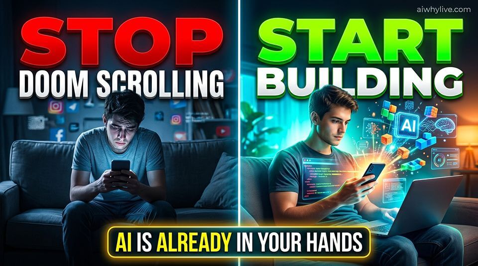 Stop Doom Scrolling. Start Building. AI Is Already in Your Hands.