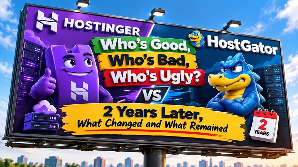 Who’s Good, Who’s Bad, Who’s Ugly – Hostinger or Hostgator? 2 Years Later, What Changed and What Remained
