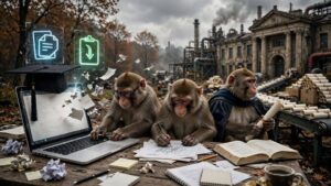 From Copy/Paste University to Monkey See, Monkey Do PhD