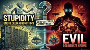 Stupidity Vs Evil in the Age of AI: What’s Actually Destroying Us?