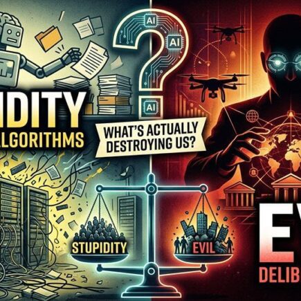 Stupidity Vs Evil in the Age of AI: What’s Actually Destroying Us?