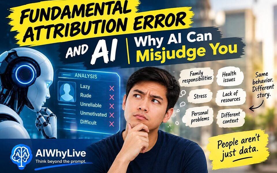 Artificial intelligence judging a person while missing the life circumstances behind their behavior