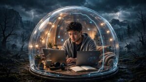 AI comfort zone showing a person becoming productive without leaving their comfort zone