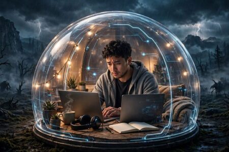 AI comfort zone showing a person becoming productive without leaving their comfort zone