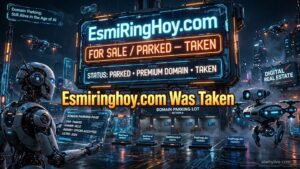 Esmiringhoy.com registered while AI generates alternative domain names in a domain parking concept